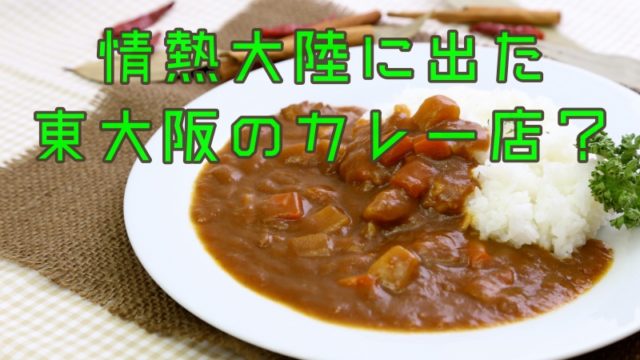 情熱大陸で紹介された東大阪のカレー店